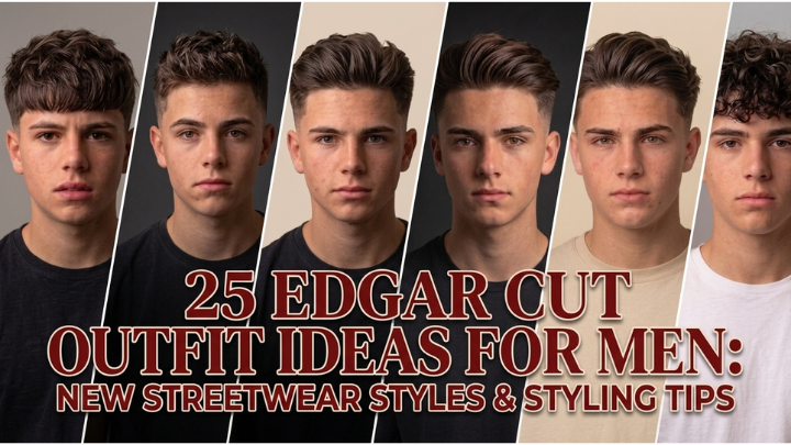 25 Edgar Cut Outfit Ideas for Men: New Streetwear Styles & Styling Tips