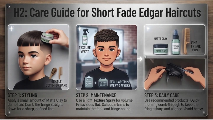 Care Guide for Short Fade Edgar Haircuts