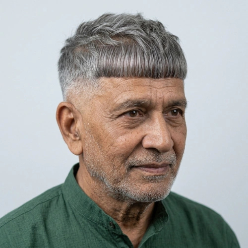 Short Blunt Fringe Edgar
