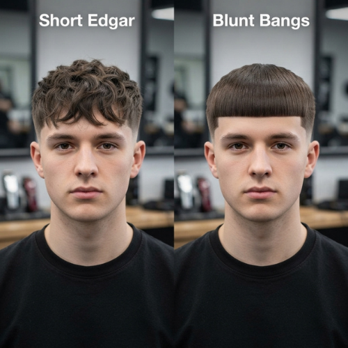 Short Edgar vs Blunt Bangs