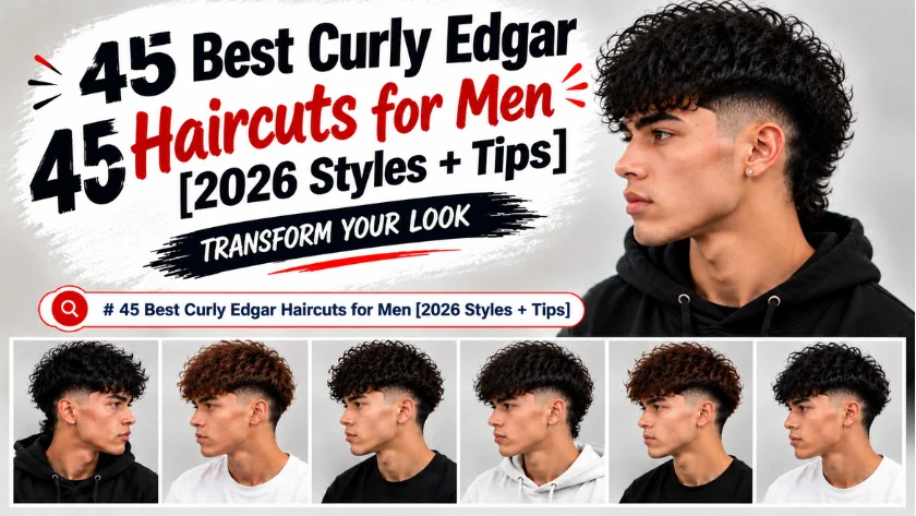 45 Best Curly Edgar Haircuts for Men [2026 Styles + Tips]