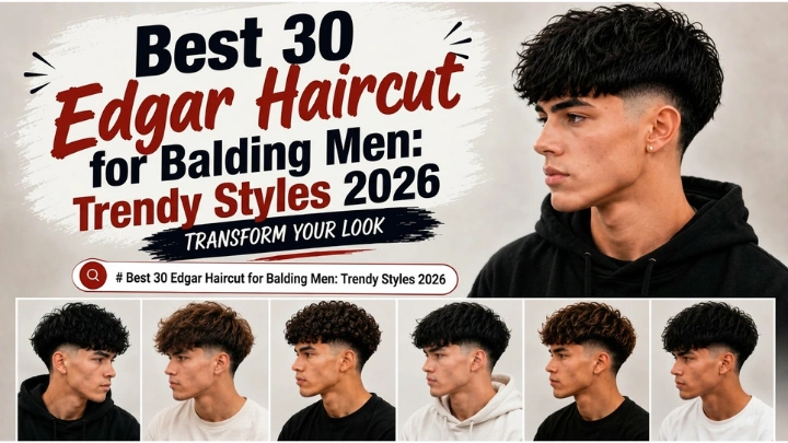 Best 30 Edgar Haircut for Balding Men: Trendy Styles 2026