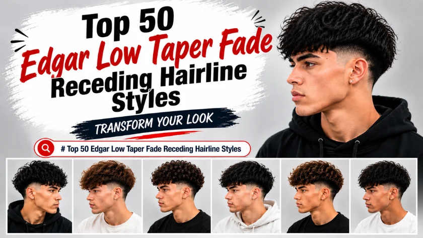 Top 50 Edgar Low Taper Fade Receding Hairline Styles