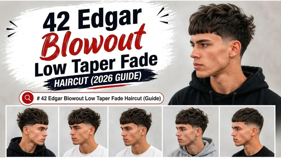 42 Edgar Blowout Low Taper Fade Haircut (2026 Guide)